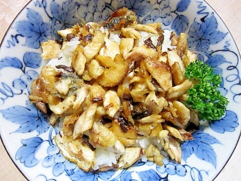 サバ醤油照り丼